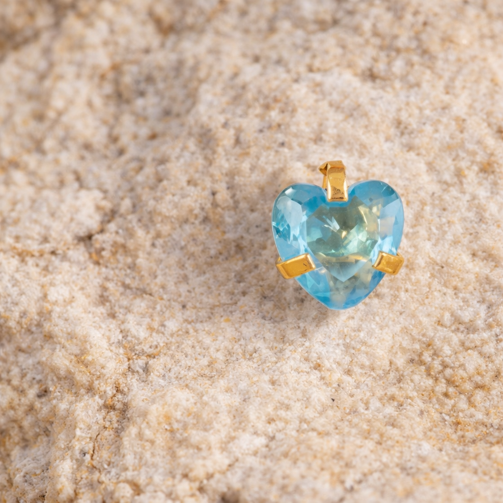 Ocean heart - piercing d'oreille