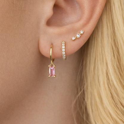 Rose poetry - boucles d'oreilles
