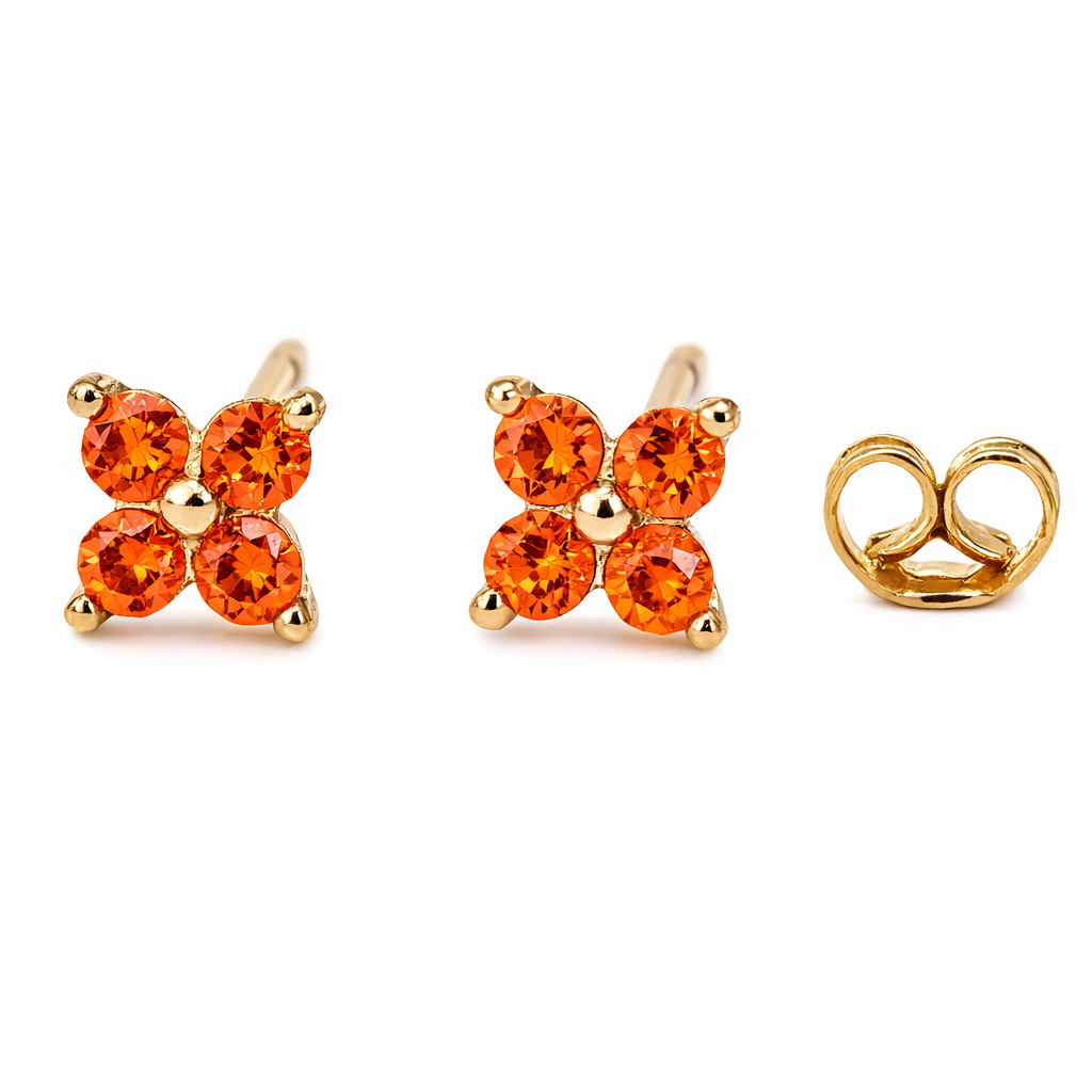 Saffron flower - boucles d'oreilles