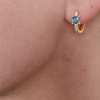 Deep Blue - boucles d'oreilles