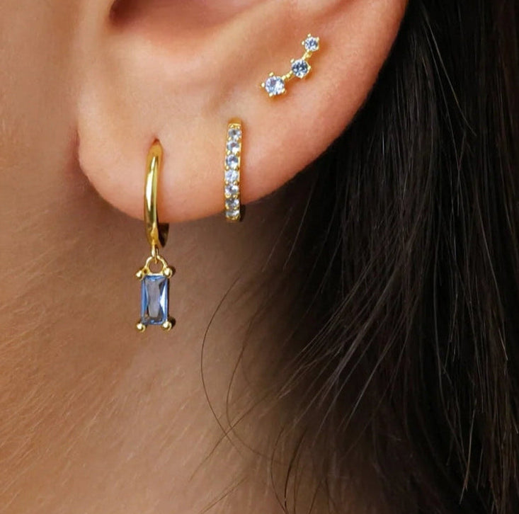 Blue sky poetry - boucles d'oreilles