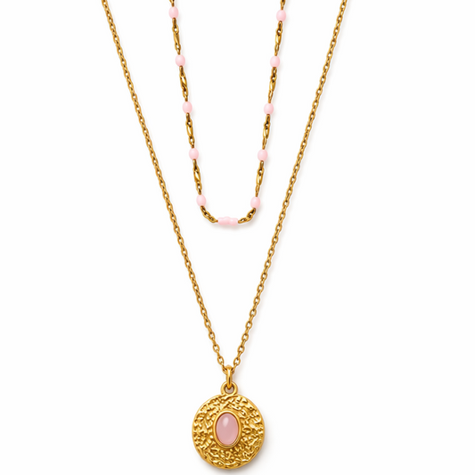 Blush stone duo - colliers