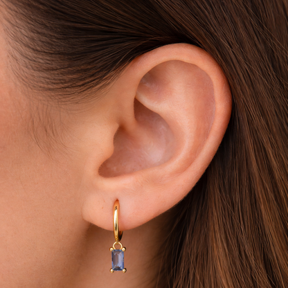 Blue sky poetry - boucles d'oreilles