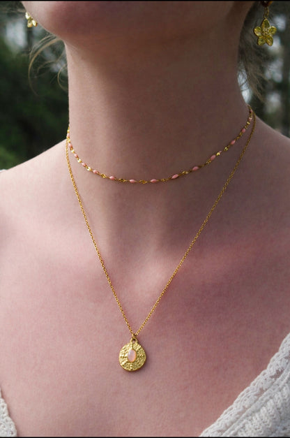 Blush stone duo - colliers