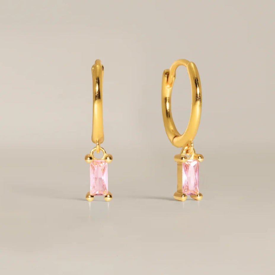 Rose poetry - boucles d'oreilles