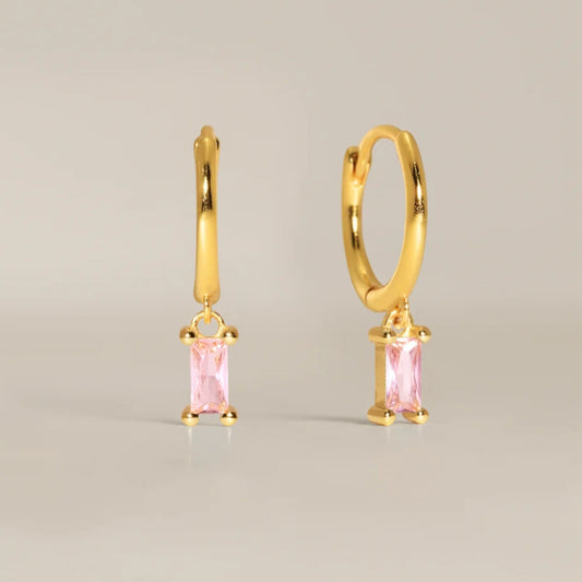 Rose poetry - boucles d'oreilles