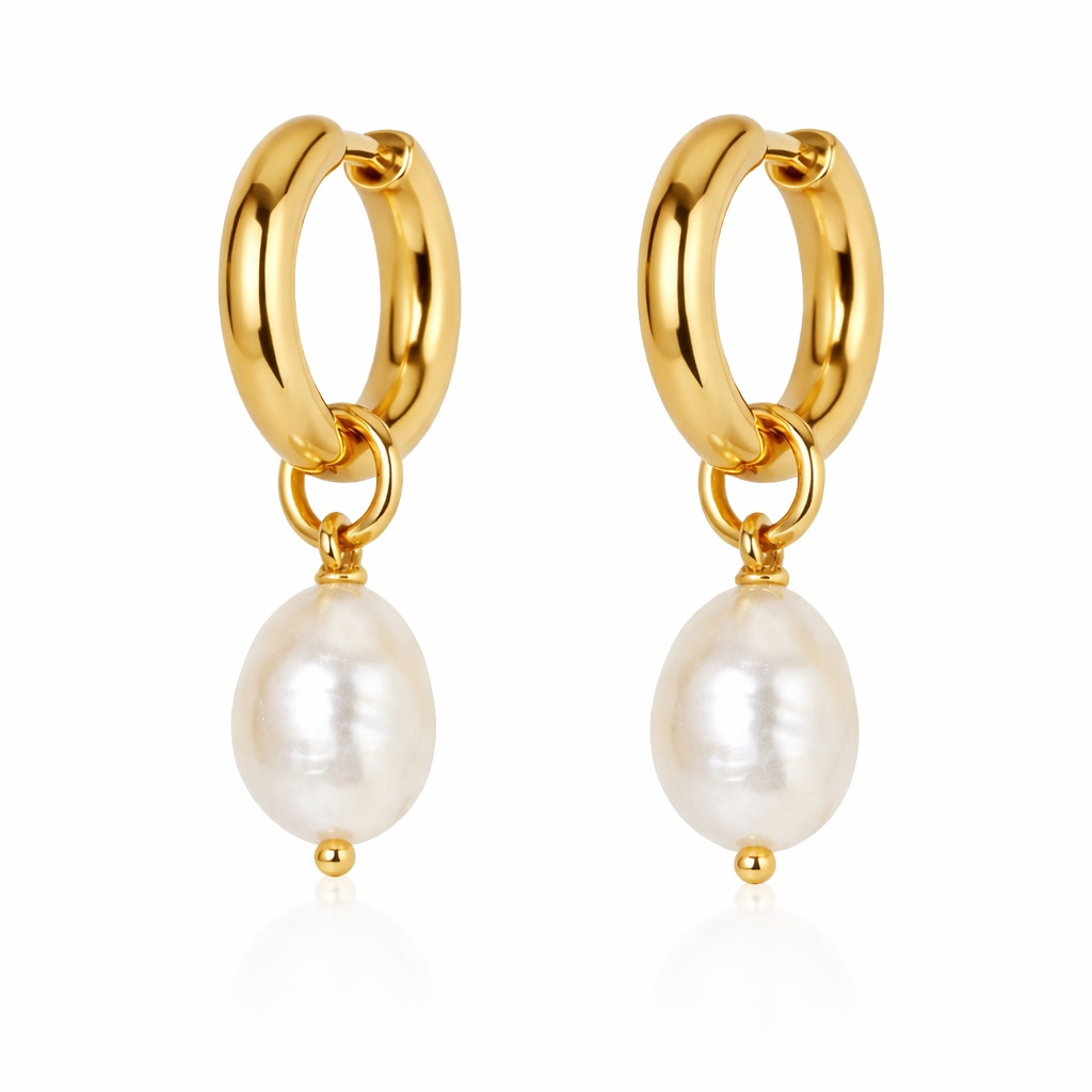 Freshwater Pearls - boucles d'oreilles