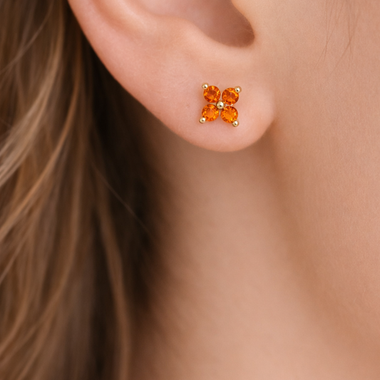Saffron flower - boucles d'oreilles
