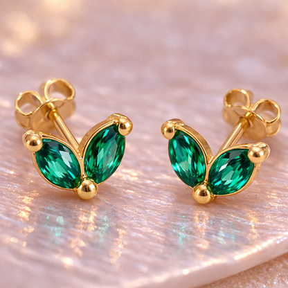 Emerald wings - boucles d'oreilles