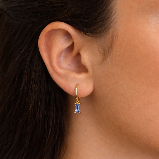 Blue sky poetry - boucles d'oreilles