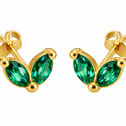 Emerald wings - boucles d'oreilles