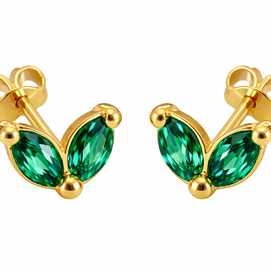 Emerald wings - boucles d'oreilles