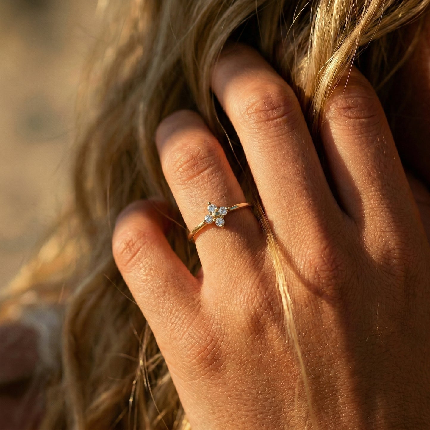 Flor de sal - bague