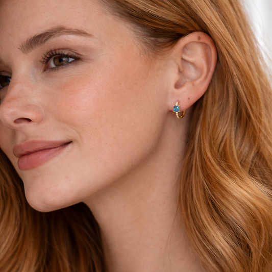 Deep Blue - boucles d'oreilles