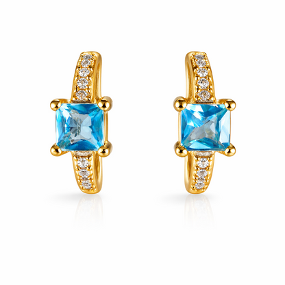 Deep Blue - boucles d'oreilles