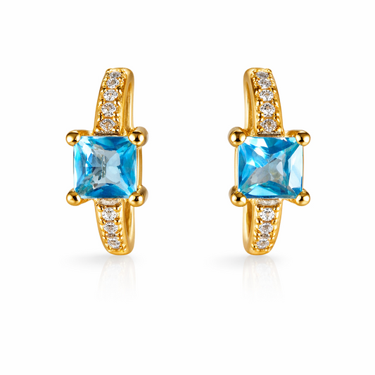 Deep Blue - boucles d'oreilles
