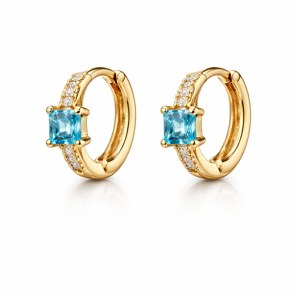 Deep Blue - boucles d'oreilles