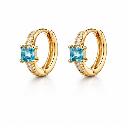 Deep Blue - boucles d'oreilles