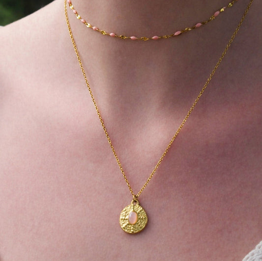 Blush stone duo - colliers